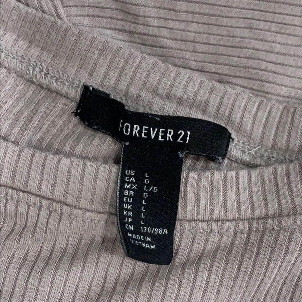 F21 Ribbed top - Picture 3 of 3